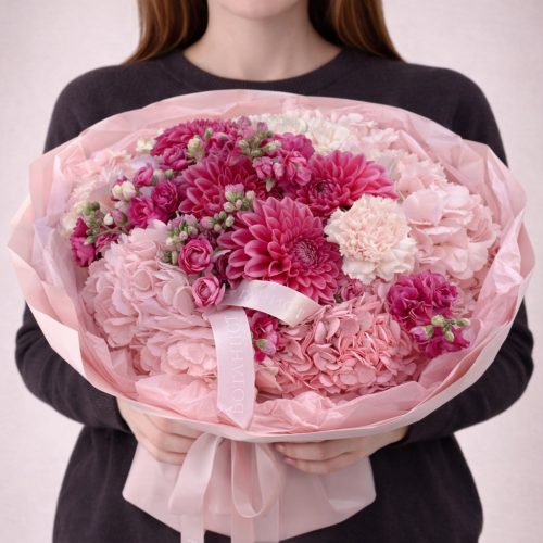 Букет «Розовый шёлк»